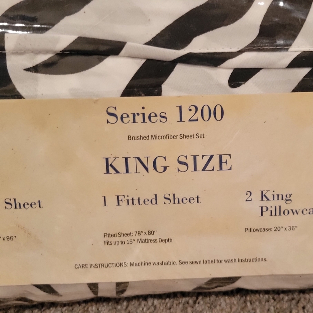 King Size sheet set